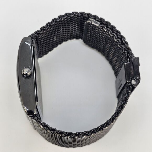 Geneva Men's Watch 34MM Brown Dial Brown Mesh Bracelet Bands New Battery - Picture 10 of 12